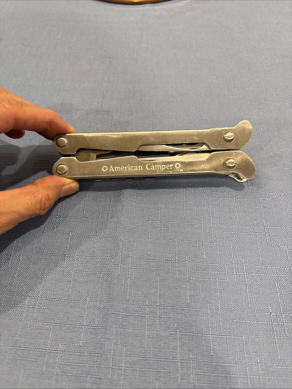 American Camper Stainless Steel Folding Multi Tool Pocket Pliers Saw